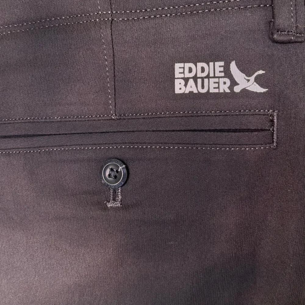 NWT Eddie Bauer Mr Flex Gray WR Sport Chino Classic Fit Men's 34/34